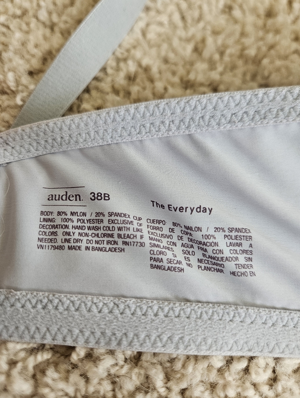 2 Auden Bras Size 38B - Picture 3 of 11